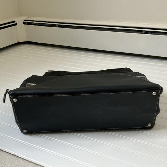 ENRICO COVERI black leather briefcase - Picture 11 of 16